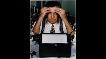 Rather: Younger Dan Rather with hands on head