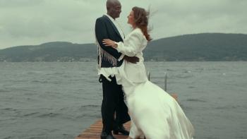 Rebel Royals: An Unlikely Love Story movie: Martha Louise and Durek Verrett in wedding attire