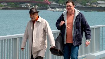 Rental Family movie: Phillip and Kikuo walk across a bridge