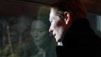 The Eternal Daughter: Tilda Swinton looking out a window