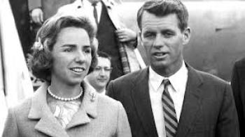 Ethel: Rober and Ethel Kennedy disembark plane