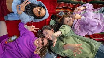 Roommates: College students lying around.