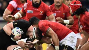 Pacific Warriors Movie: Rugby players mid-action