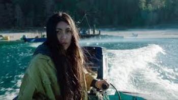 Sayen Movie Scene 3: A woman stand by as water rushes by