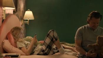 She Dances movie: Claire and her dad in a hotel room