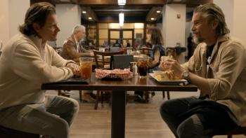 She Dances movie: Jason (Steve Zahn) and Brian (Ethan Hawke) at dinner