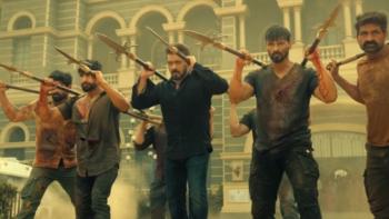 Sikandar: A row of men stand holding sharp spears in both hands