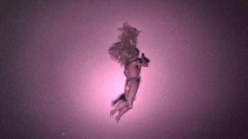 Skinamarink Movie: A doll appears to be stuck to the ceiling
