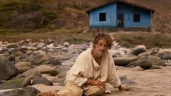 The Son of a Thousand Men Movie: Rodrigo Santoro om beach near small blue house