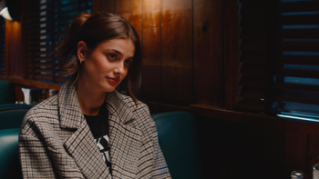 Stealing Pulp Fiction movie: Taylor Hill sits in a diner booth