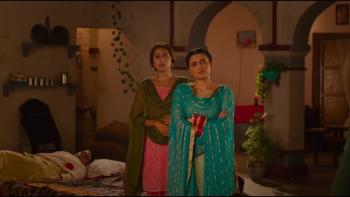 Saunkan Saunkne: Two Indian women scowl following an argument