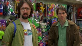 Stealing Harvard: Tom Green and Jason Lee in toy store