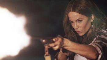 Stolen Girl movie: Kate Beckinsale fires a gun