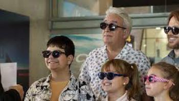 Summer Vacation movie scene 1: family members wear sunglasses