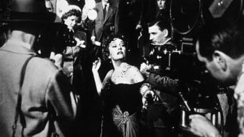 Sunset Boulevard movie: Norma revels in the limelight as she's surrounded by cameras