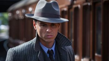 Swallows and Amazons: Andrew Scott in a trench coat and hat