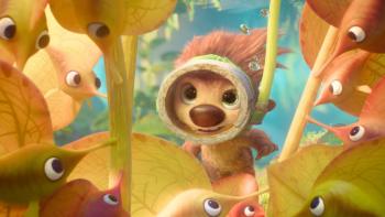 Swapped: A curious animal under water.