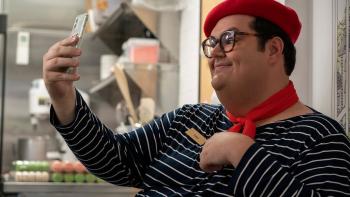 Sweethearts: Caleb Hearon takes a selfie.