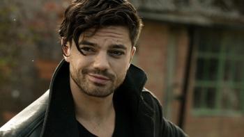 Tamara Drewe: Dominic Cooper smirks as he stands looking cool in a leather jacket