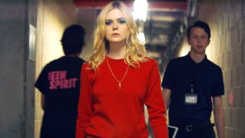 Teen Spirit Movie: Violet walks backstage at a venue