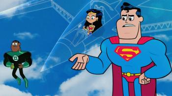 Teen Titans Go! to the Movies Movie: Green Lantern, Wonder Woman, and Superman