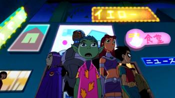 Teen Titans: Trouble in Tokyo: the Teen Titans in downtown Tokyo