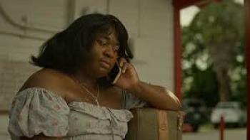 Terri Joe: Missionary in Miami movie: Terri Joe on the phone