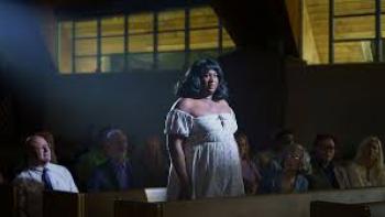 Terri Joe: Missionary in Miami movie: Terri Joe stands