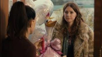 Thank You, I'm Sorry scene 2: A woman brings another balloons