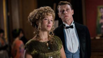 The Beast: Léa Seydoux and George MacKay attend a party dressed in early 20th-century Parisian outfits