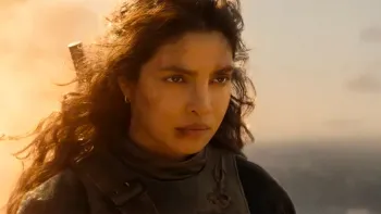 The Bluff: Priyanka Chopra Jonas, hair down, at sunset.