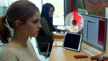 The Circle Movie: Mae at her desk