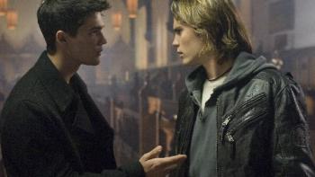 The Covenant Movie: Two characters talk intensely