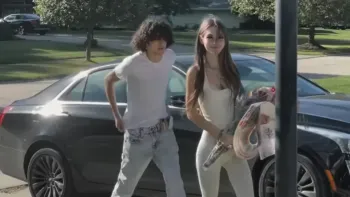 The Crash: Mackenzie Shirilla and Dominic Russo arriving home.