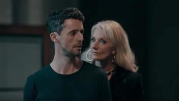 The Hatton Garden Job: Matthew Goode and Joely Richardson in a warehouse
