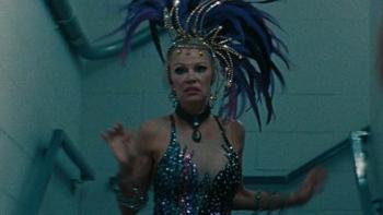 The Last Showgirl movie: Pamela Anderson rushes to the stage in her showgirl costume