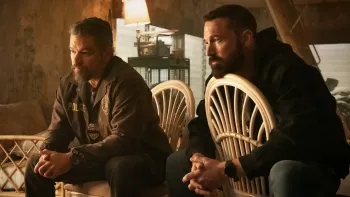 The Rip: Matt Damon and Ben Affleck interrogate someone.