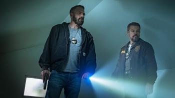 The Rip: Matt Damon and Ben Affleck with flashlights.