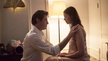 The Secret Woman: Claes Bang and Natalie Madueno have a close conversation