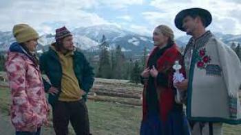 The Taming of the Shrewd 2: Two couples in folkloric costumes