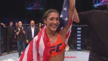 The Unbreakable Tatiana Suarez: champion draped in flag