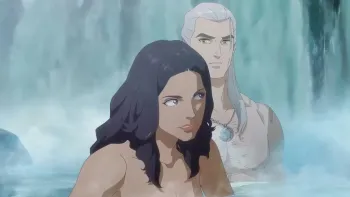 The Witcher: Sirens of the Deep: Geralt with Yennefer.