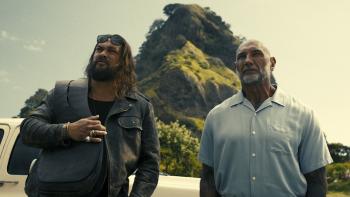The Wrecking Crew: Dave Bautista and Jason Momoa in Hawaii.