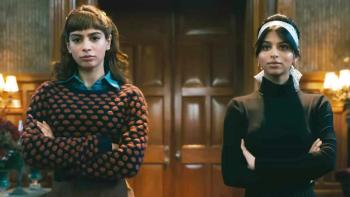 The Archies: Betty and Veronica sit with their arms crossed.