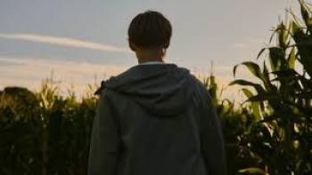 The Correction Unit: Back of man as he looks beyond the horizon