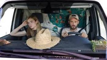 The Gabby Petito Story: Evan Arthur Hall, Skyler Samuels in car