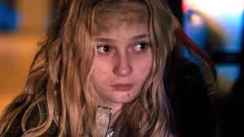 The Girl Who Got Away Movie: Closeup of young White girl looking alarmed