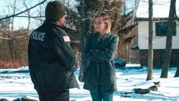 The Girl Who Got Away Movie: Police officer talks to White woman