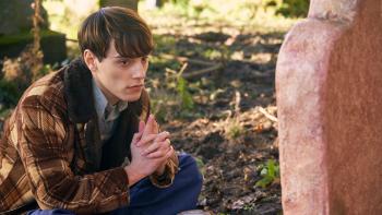 The Loneliest Boy in the World:  Max Harwood at his mother's grave