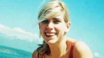 The Murder of Rachel Nickell: Smiling White woman with blond hair by the sea under a clear blue sky.